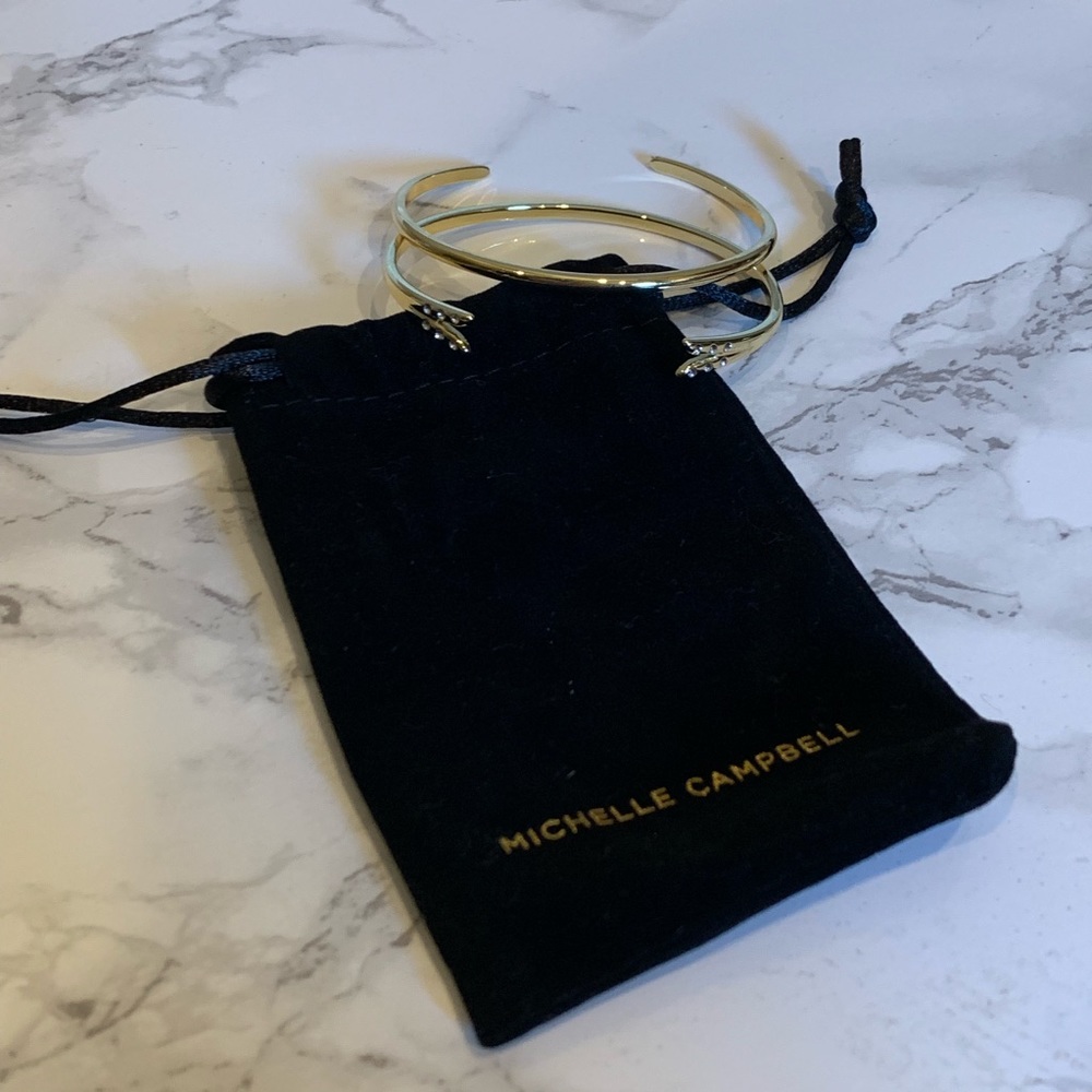 🆕 Michelle Campbell: Gold Talon Bracelet Set - Picture 3 of 4